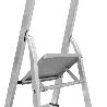 ESCALERA ALUMINIO 8 PELDAÑOS PLEGABLE, USO DOMÉSTICO, ANTIDESLIZANTE, LIGERA Y RESISTENTE