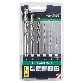 ESTUCHE BROCAS ALPEN HEXAGONAL HSS    6 PIEZAS