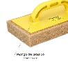 TALOCHA FIBRA DE VIDRIO CON ESPONJA PLUS 14 X 29 CM.
