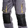PANTALONES LARGOS DETRABAJO, MULTIBOLSILLOS, RESISTENTES, RODILLA REFORZADA, GRIS/AMARILLO TALLA 58/60 XXXL (SLIM F