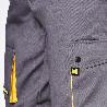 PANTALONES CORTOS DETRABAJO, MULTIBOLSILLOS, RESISTENTES, GRIS/AMARILLO TALLA 50/52 XL
