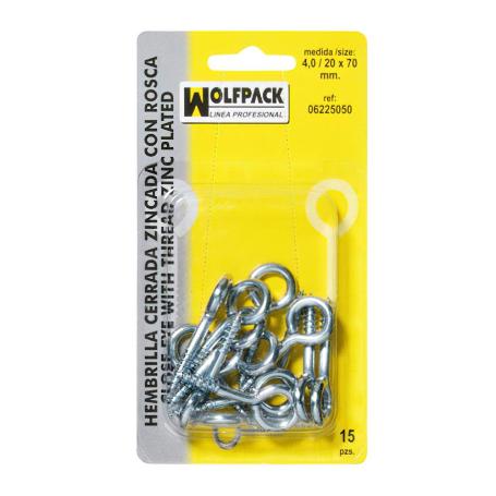 HEMBRILLA CERRADA 3,0 / 18 X 50 MM. (30 PIEZAS)