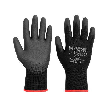 GUANTES POLIURETANO / POLIESTER IMPREGNADO  9 (PAR)