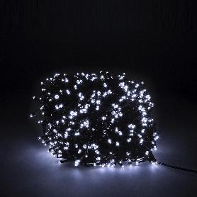 GUIRNALDA LUCES NAVIDAD 500 LEDS COLOR BLANCO FRIO. LUZ NAVIDAD INTERIORES Y EXTERIORES IP44