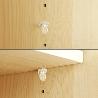 SOPORTE DE PLASTICO CON ANCLAJE METALICO 5 Ø MM. PARA ESTANTERIAS / ESTANTES (CAJA 100 UNIDADES)