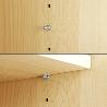 SOPORTE DE METALICO CON ANCLAJE 5 Ø MM. PARA ESTANTERIAS / ESTANTES (CAJA 100 UNIDADES)