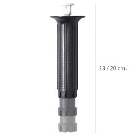 PATA REGULABLE FIJA 13 / 20 CM. NEGRO