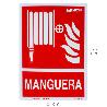 CARTEL / SEÑAL FLUORESCENTE MANGUERA 21X 30 (ALT.) CM.
