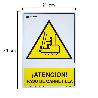CARTEL ATENCION PASO CARRETILLA 21X 30 (ALT.) CM.