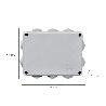 CAJA ESTANCA SUPERFICIE CON TORNILLO 190X140X70 MM.