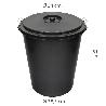 CUBO BASURA PLASTICO COMUNIDAD CON TAPA   50 LITROS