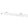 RIEL ALUMINIO P950 SIN CORDON 2,50 METROS BLANCO