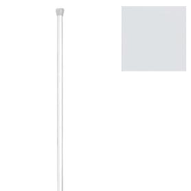 BARRA BAÑO RECTA EXTENSIBLE 18 MM. (1,23-2,16) BLANCO