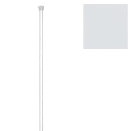 BARRA BAÑO RECTA EXTENSIBLE 18 MM. (1,23-2,16) BLANCO
