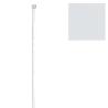 BARRA BAÑO RECTA EXTENSIBLE 18 MM. (1,23-2,16) BLANCO
