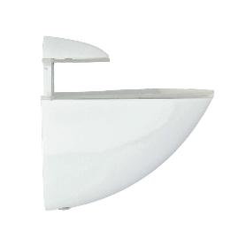 SOPORTE PELICANO REGULABLE PARA ESTANTE 1 / 35 MM. BLANCO  (1 PIEZA)