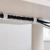 CINTA VELCRO GANCHO CON ADHESIVO BLANCO ROLLO 25 METROS