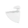 SOPORTE PELICANO REGULABLE PARA ESTANTE 1 / 20 MM. BLANCO  (1 PIEZA)