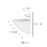 SOPORTE PELICANO REGULABLE PARA ESTANTE 1 / 20 MM. BLANCO  (1 PIEZA)