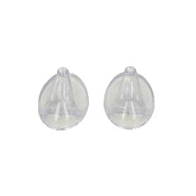 COLGADOR ORYX  TRANSPARENTE GRANDE (BLISTER 2 UNIDADES) ADHESIVO