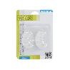 COLGADOR ORYX  TRANSPARENTE GRANDE (BLISTER 2 UNIDADES) ADHESIVO