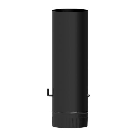 WOLFPACK TUBO DE ESTUFA ACERO VITRIFICADO NEGRO Ø 120 MM. CON LLAVE ESTUFAS DE LEÑA, CHIMENEA, ALTA RESISTENCIA, CO