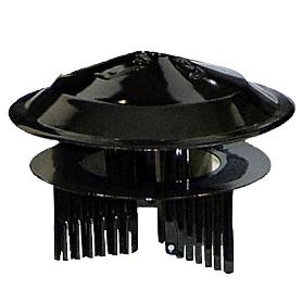 SOMBRERO COLOR NEGRO UNIVERSAL PARA ESTUFA DE Ø 80 A Ø 150 MM.