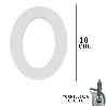 NUMERO METAL 0 PLATEADO MATE 10 CM. CON TORNILLERIA OCULTA (BLISTER 1 PIEZA)