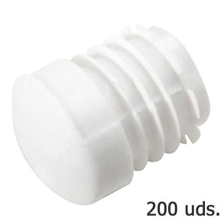 CONTERA PLASTICO REDONDA INTERIOR BLANCA PARA TUBO EXTERIOR Ø 30 MM. BOLSA 200 UNIDADES
