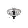 TAPON VALVULA CESTA PARA FREGADERO, INOXIDABLE T-93BP-115 1 1/2