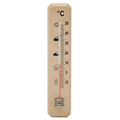 TERMOMETRO PARED / JARDIN MADERA 20 CM.