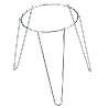 SOPORTE MACETA PIE ZINCADO 24 CMS