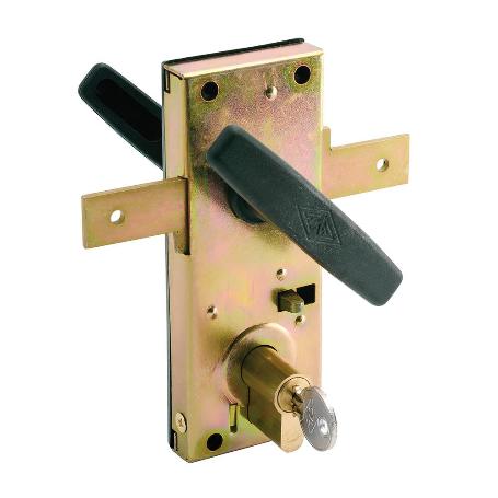 CERRADURA CVL 11B/M CON MANILLA PUERTAS BASCULANTES
