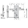 CERRADURA CVL 11B/M CON MANILLA PUERTAS BASCULANTES