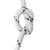 CUERDA POLIESTER TRENZADA BLANCO / AZUL 10 MM. BOBINA 100 M.