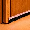 BURLETE PUERTA PVC TRANSPARENTE CON CEPILLO 1 METRO