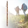 BASTON BORDON CAMINAR 1,25 METROS  CON COLGADOR