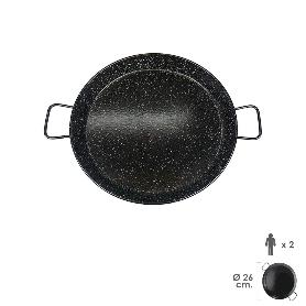 PAELLERA VALENCIANA ESMALTADA   2 PERSONAS / 26 CM.
