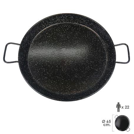PAELLERA VALENCIANA ESMALTADA  22 PERSONAS/ 65 CM