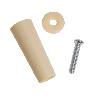 TOPE PERSIANA CON TORNILLO 60 MM. MARFIL