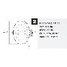 DISCO PERSIANA PLASTICO ESPIGA METAL 120X40 MM. CINTA 18 MM.