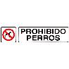 ROTULO ADHESIVO 250X63 MM. PROHIBIDO PERROS
