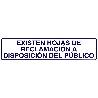 ROTULO ADHESIVO 250X63 MM. EXISTEN HOJAS RECLAMACIONES