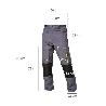 PANTALONES LARGOS DETRABAJO, MULTIBOLSILLOS, RESISTENTES, RODILLA REFORZADA, GRIS/AMARILLO TALLA 38/40 S (SLIM FIT)