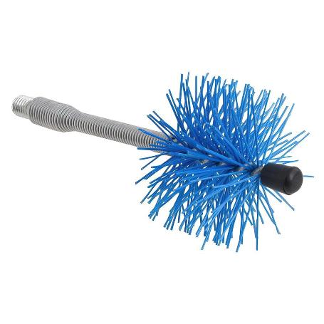 DESHOLLINADOR CEPILLO NYLON EJE FLEXIBLE  80 MM.