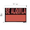 CARTEL SE ALQUILA  50 X 35 (ALT.) CM.
