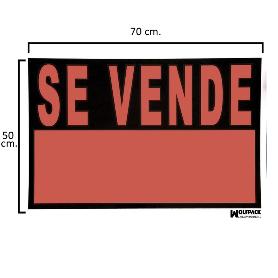 CARTEL SE VENDE  70X50 (ALT.) CM.