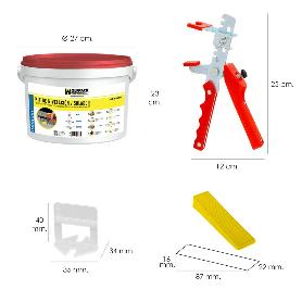 KIT NIVELADOR SOLADOR (PISTOLA, CALZOS Y CUÑAS)