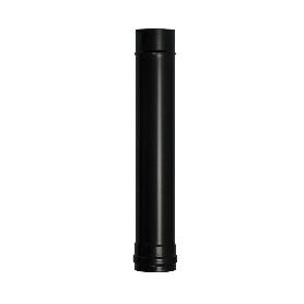 WOLFPACK TUBO DE ESTUFA PELLET ACERO VITRIFICADO NEGRO Ø 80 MM. LONGITUD 50 CM. ESTUFAS DE LEÑA, CHIMENEA, ALTA RES