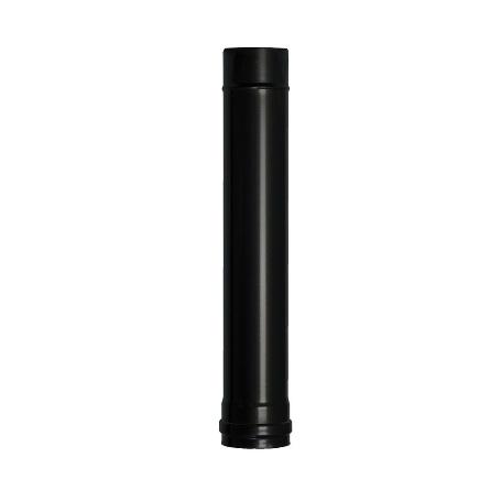 WOLFPACK TUBO DE ESTUFA PELLET ACERO VITRIFICADO NEGRO Ø 80 MM. LONGITUD 50 CM. ESTUFAS DE LEÑA, CHIMENEA, ALTA RES
